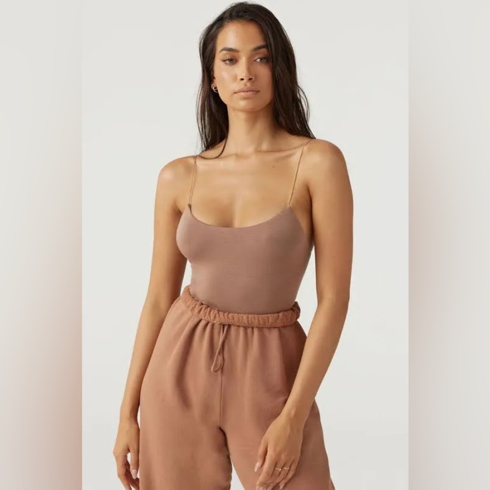 Joah Brown open back cami in sienna